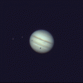 Jupiter - zwei Mondschatten - Io und Ganymed mit STF7 + ASI 178MC am 09-08-22