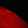 Sonnenfleck 2192 im H-Alpha-Licht am 17 10 14