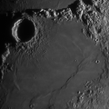 Ausschnitt Eratosthenes - Sinus Aestuum mit Bodenwellen -- Ausschnitt Archimedes -- Montes Apenninus über Archimedes bis zum Alpental am 19-01-24 mit STF Mirage 7 und ASI 178MC